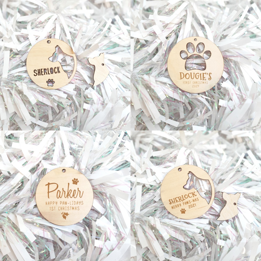 Personalised Pet Bauble - Paw Print